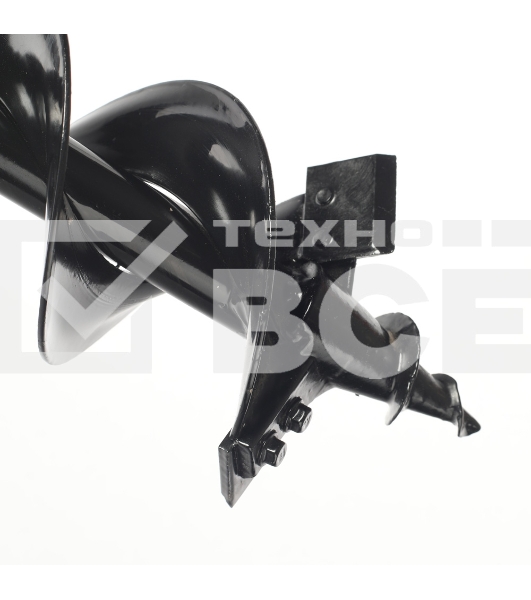 Шнек двухзаходный D 100B для грунта к бензобуру со сменными ножами, диаметр 100мм длина 800мм