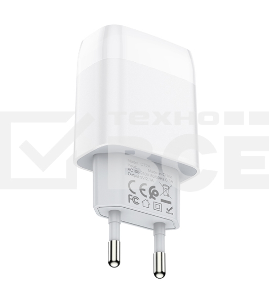 Сетевое зарядное устройство HOCO (6931474713018) для Type-C C72Aa White