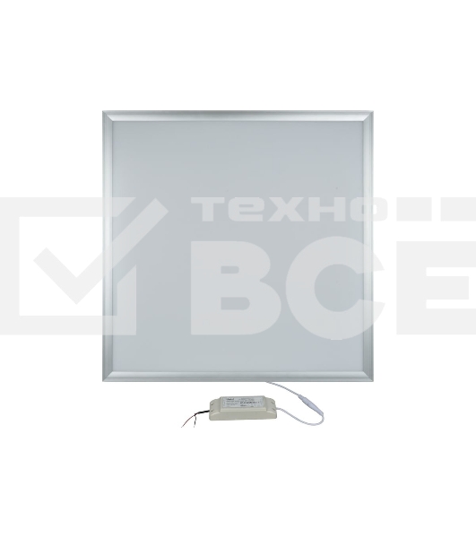 Светильник светодиодный потолочный встраиваемый Uniel Effective, белый свет 4000K, корпус серебристый, в комплекте с и/п