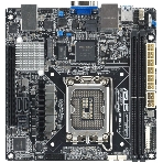 Материнская плата серверная ASUS P13R-I, LGA1700, Intel C262, 2xDDR5 (ECC), 6xSATA, 1xM.2, 1xPCIe 5.0 x16, 1xVGA, 3x1Gb LAN, 2xUSB-A 5Gbps, 2xUSB-A 10Gbps, mITX, фото 1