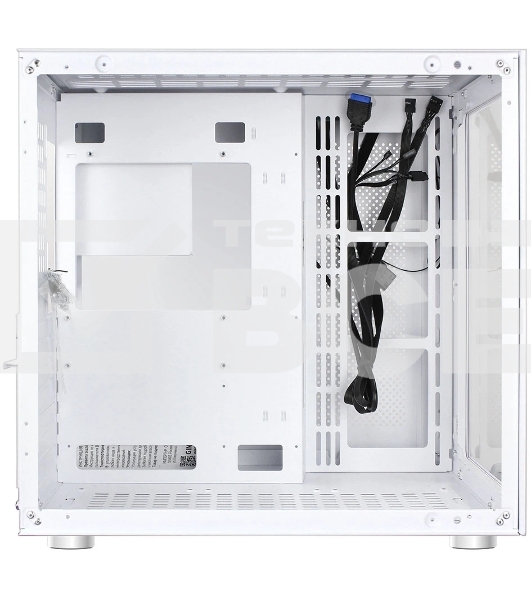 Компьютерный корпус Ginzzu V560 RGb подсветка, закаленное стекло 1хUSB 3.0,1хUSB 2.0, AU белый ATX