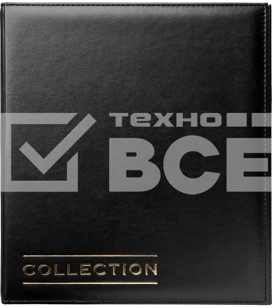 Папка на 4-х D-кольцах Silwerhof 2097305 верт. ПВХ 0.6мм, черный вмест.30лист.