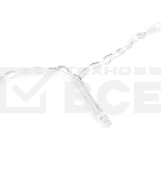 Гирлянда светод. Funray Занавес CL-200W, 2,1x1,5м, 200LED, хол.белый, прозрачный шн. 1,5м,220в, IP20