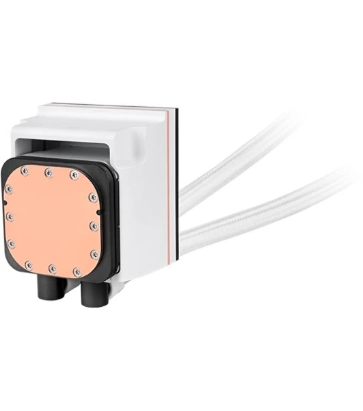 Система жидкостного охлаждения Thermaltake MAGFloe 420 Ultra Snow ARGB Soc-AM5/AM4/1200/1700/1851 белый 4-pin 34.5dB Al+Cu LCD Ret (CL-W452-PL14SW-A)