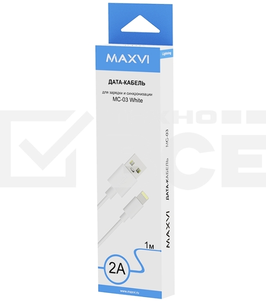 Кабель Maxvi MC-03 белый