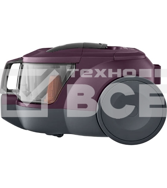 Пылесос LG VC5420NHTCW фиолетовый, 380/2000 Вт, уборка сухая, пылесборник контейнер 1.3 л