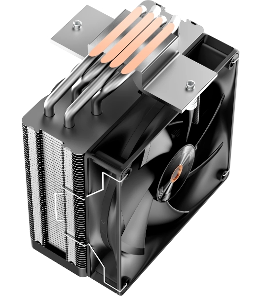 Кулер для процессора Ocypus Delta A40 Elite BK (Delta-A40-BK1NNWN00E-GL)