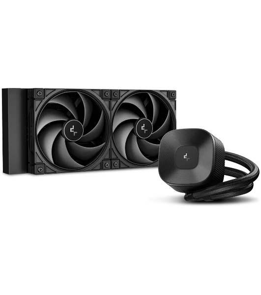 Система жидкостного охлаждения Deepcool LE240 V2 Zero Dark Soc-AM5/AM4/1200/1700/1851 черный 4-pin 28.2-31.6dB Al 220W 1359gr Ret (R-LE240ZERO-BKLNMD-G-1)