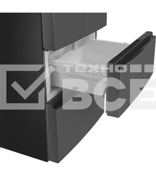 Холодильник Maunfeld MFF180NFSBE01 серый трехкамерный 224/113л морозилка снизу, No Frost