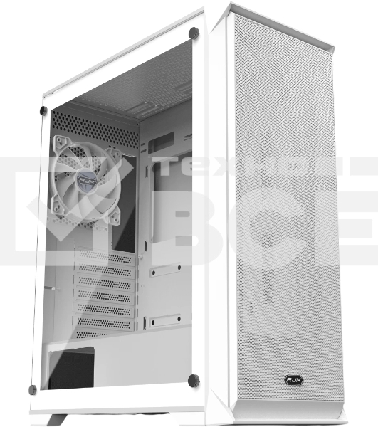 Корпус без блока питания Raijintek ARCADIA 41, Midi-Tower, TG, 1x120мм, 2xUSB-A 3.0 + 1xUSB-C, ATX, mATX, mITX White