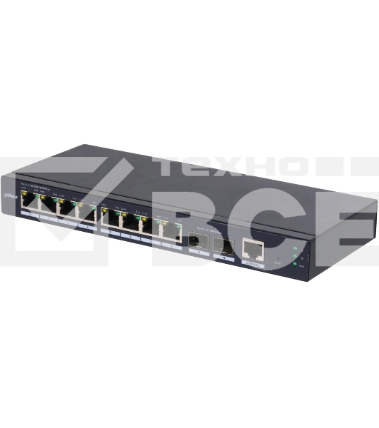 Коммутатор Dahua 10-Port Managed Gigabit Non-PoE Switch, Metal case 
