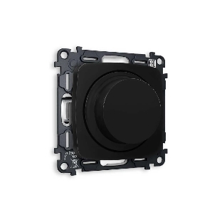 Комплект механизма светорегулятора универсального OMEGA Черный матовый 25-600W/LED 5-300W QUANT (OP8055, VM136) MO805510