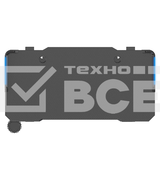 Стол Cactus CS-ED-GBK столешница МДФ карбон, каркас черный