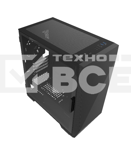 Компьютерный корпус ZALMAN Z1 ICEBERG, MicroATX, BLACK, WINDOW, 2xCOMBO (3.5