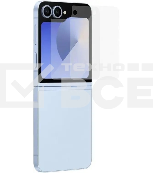 Защитная пленка для экрана Samsung прозрачный для Samsung Galaxy Z Flip6 прозрачный 2шт. (EF-UF741CTEGRU)