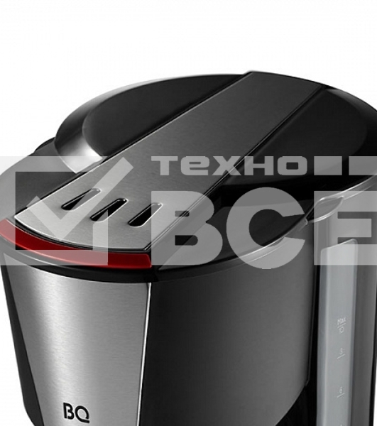Кофеварка капельная BQ CM1008 черный/красный, исп. кофе - молотый, 1.25 л, 1000 Вт.
