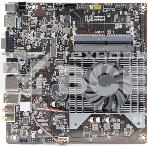 Материнская плата AFOX AFMIN5095-1L-V2, Intel N5095, SoC, 2xDDR4L, 1xSATA, 1xM.2, 1xHDMI, 1xVGA, 1x 1Gb LAN, 2xUSB-A 2.0, 2xUSB-A 3.2 Gen 1, 2x3.5 мм, 5.1, Thin Mini-ITX, фото 1