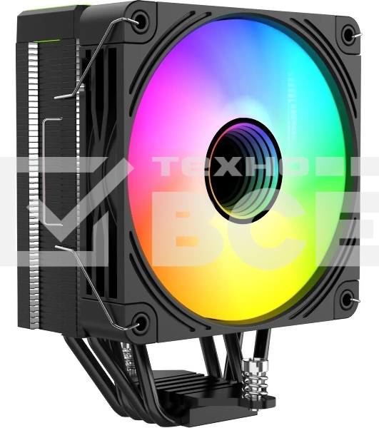 Кулер для процессора Bloody BD-AC205-ARGB1 ARGB черный, 120 мм, алюминий/медь, 1600 об/мин, 26 дБ, 4 pin, 205 Вт, 154 мм