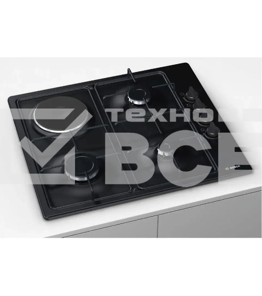 Комбинированная варочная панель Bosch PBY6C6B62O независимая, черный