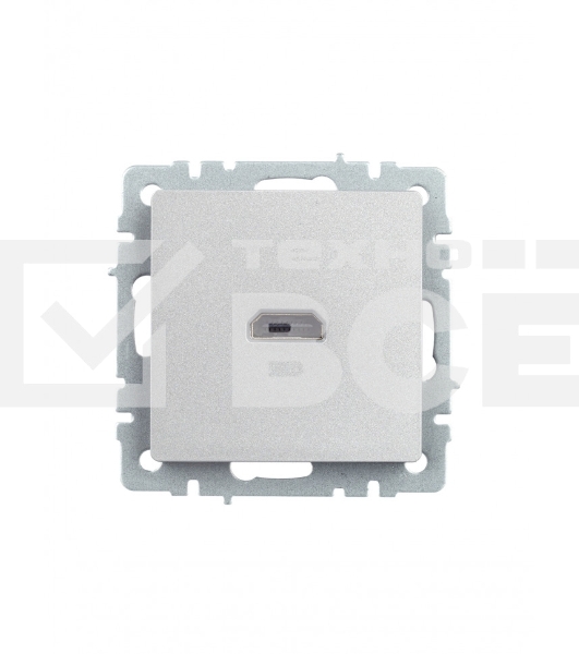 Розетка HDMI IEK BRITE РHDMI-0-БрА алюминий