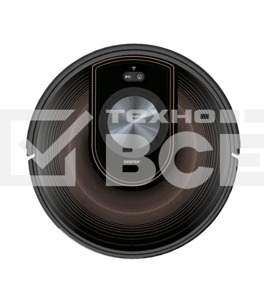 Робот-пылесос Centek CT-2740 черный/коричневый, 2600 мAч Li-Ion, уборка сухая/влажная, пылесборник  контейнер 0.68 л
