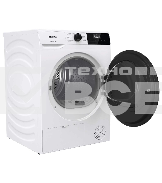 Сушильная машина Gorenje DHNA92/C белый, 9 кг, сушка - конденсационная, программ - 15, 59.5 x 84.5 x 67 см