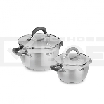 Набор посуды Flamme 4 предм.,кастрюли c/кр 20/24 см,нерж.сталь, RDS-339, фото 1