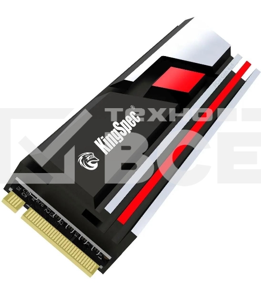 Накопитель SSD KingSpec XG7000, 2Tb, PCIe 4.0 x4, M.2 2280, NVMe, R/W 7400/6600, с радиатором