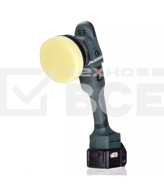 Профессиональная полировальная машина бесщеточная KLPRO KLPS18B-50 125мм (18В, Li-ion-2шт, 5.0А·ч, З/У - 4А, сумка)