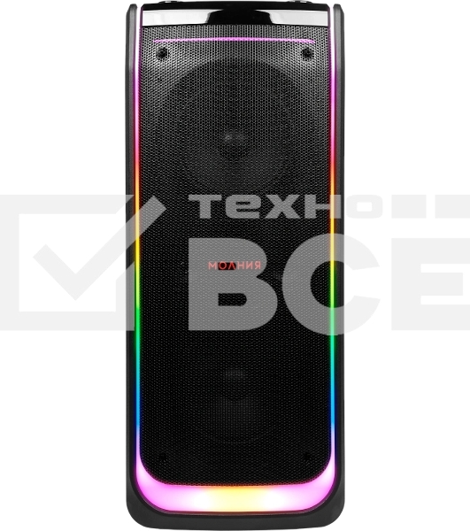 Колонка портативная Ural Молния 10000 черный 1000W 1.1 BT/3.5Jack/USB-C 20м 8000mAh