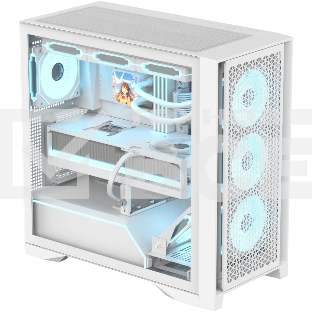 Компьютерный корпус AeroCool / Formula V Line Air Power G8 White, ATX, Dual Front Panels, TYPE-C*1, USB3.0*1