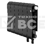 Радиатор биметаллический Royal Thermo Infinity 300 Noir Sable VR80 - 6 секц., фото 1