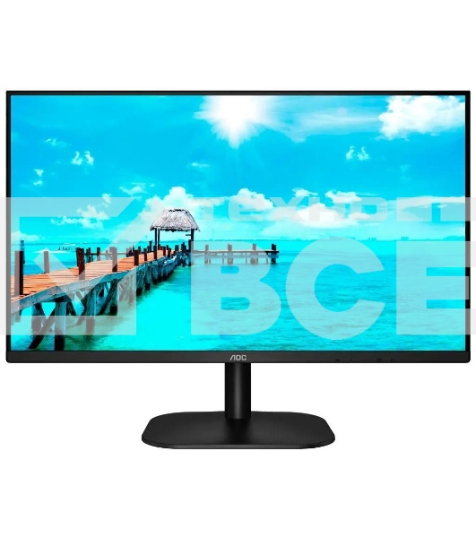 Монитор 27' AOC Value Line 27B2QAM VA 1920x1080, 75 Гц, 4 мс, 16:9, 250 кд/м², 1xHDMI, 1хDP, 1x3.5 мм, черный