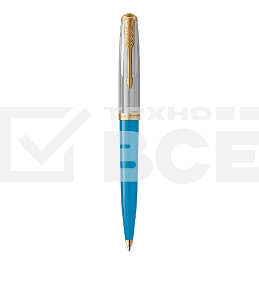 Ручка шариковая Parker 51 Premium (CW2169080) Turquoise GT, M, черные чернила, подарочная коробка