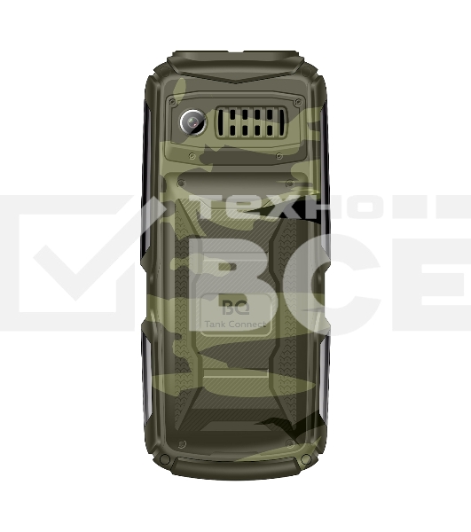 Мобильный телефон BQ 2430L Tank Connect камуфляж/серый