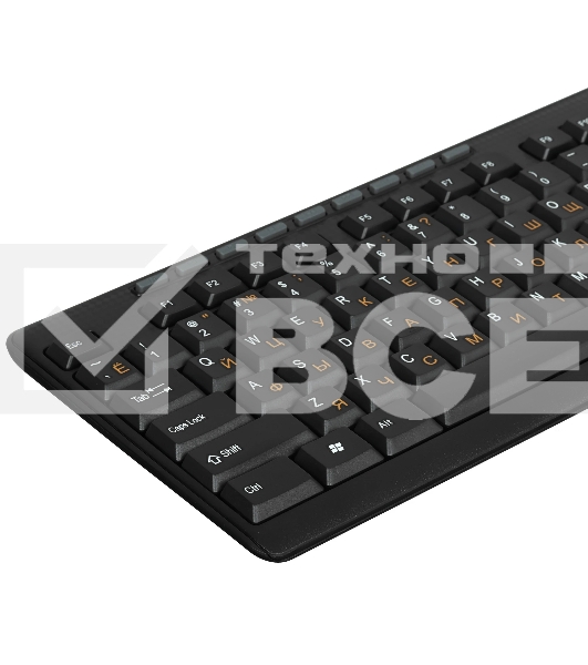 Комплект клавиатура+мышь Dialog Pointer KMROP-4020U беспроводной, USB, 1600 DPI, чёрный