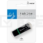 Флешка USB SmartBuy Paean Black (SB64GbPN-K), 64Gb, USB 2.0, R/W 25/15, черный/зеленый, фото3