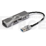 Концентратор USB 3.0 Gembird UHB-C464, 4 порта, кабель 17см, алюминий, фото 1