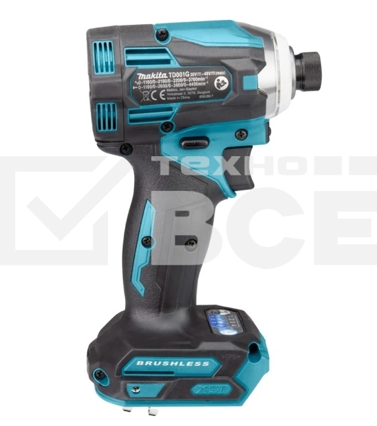 Дрель-шуруповерт Makita TD001GZ, 40 В, 0 Ач, 220 Нм, бесщеточный, ударный