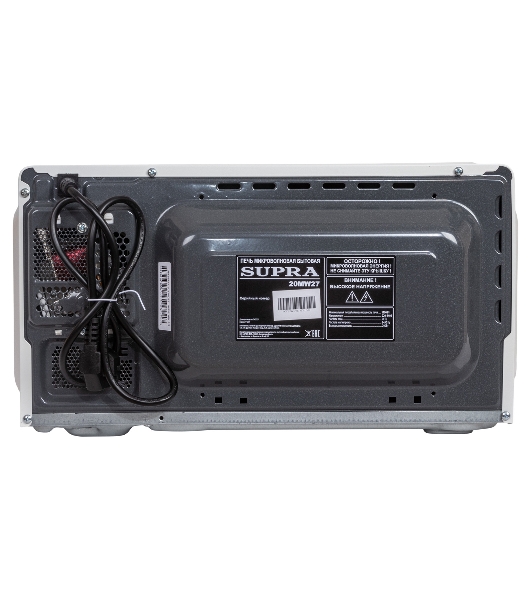 Микроволновая печь SUPRA 20MW27 белый, 20 л, 700 Вт, переключатели - поворотный механизм