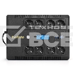 Источник бесперебойного питания ExeGate NEO Smart BU-600.LCD.AVR.5SH <600VA/360W, цветной LCD-дисплей, AVR, 5*Schuko, Black>, фото2