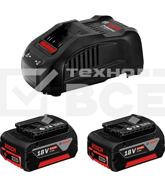 Батарея аккумуляторная Bosch 1600A00B8J 18В 5Ач Li-Ion (З/У в компл.)