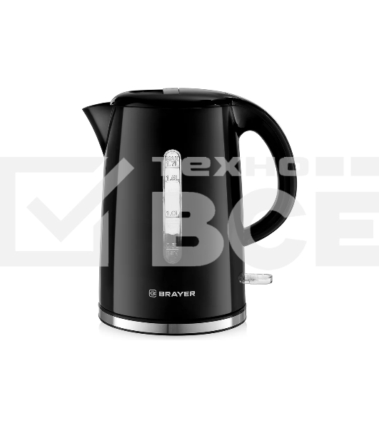 Чайник электрический BRAYER BR1032 ,2200 Вт, 1,7 л, пласт.корп,шкала,автооткл.при.закип,подсвет