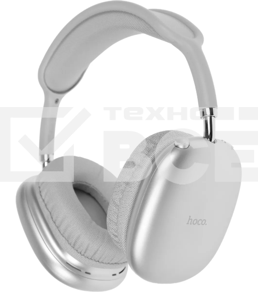 Наушники мониторные Hoco Air Triumph W35 серебристый беспроводные bluetooth оголовье