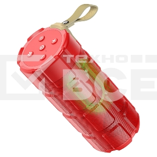 Портативная колонка HOCO HC7 красный LED подсветка
