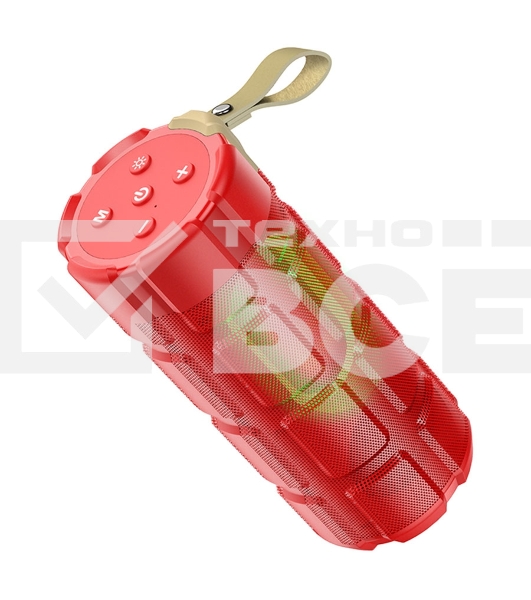 Портативная колонка HOCO HC7 красный LED подсветка