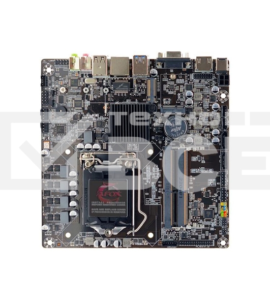 Материнская плата AFOX AFH510-MI, Socket 1200, Intel H510, 2xDDR4, 2xSATA, 1xM.2, 1xHDMI, 1xVGA, 1x 1Gb LAN, 2xUSB-A 3.0, 2xUSB-A 2.0, 2x3.5 мм, 5.1, Mini-ITX