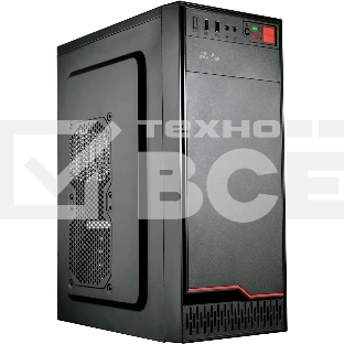 Компьютерный корпус KingPrice KPCC-MD201 черный без БП ATX 1x80mm 4x120mm 2xUSB2.0 audio