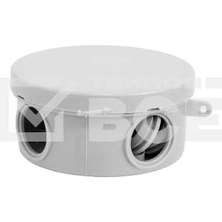 Коробка распределительная ОП 85х40мм 4 каб. вводов IP54 сер. (круг.) TOKOV ELECTRIC TKE-KR-85-40-C06