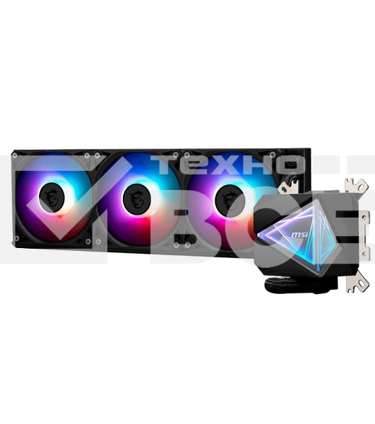 Жидкостная система охлаждения MSI MAG CORELIQUID I360 3x ARGb Gen2 Fan, ARGb Gen2 Block, Color Box